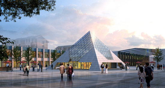 古交金字塔网架